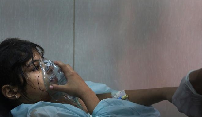 بيان حزب اليسار الديموقراطي _ ما لا يقل عن 100 حالة اختناق بغاز الكلور في حلب ..