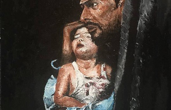 مريام سلامة : الفن رديف الثورة .. لوحاتي تحكي المأساة السورية ..