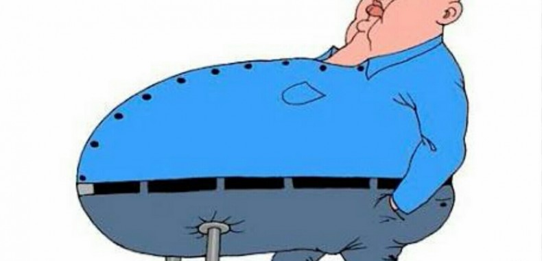 شد ترهلات البطن ..