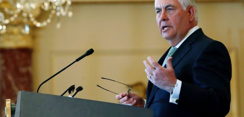 مقتطفات بخصوص سوريا من المؤتمر الصحفي لوزير الخارجية تيلرسون وسكرتير الخزينة منوشين حول اجتماعات الرئيس ترامب في مجموعة العشرين