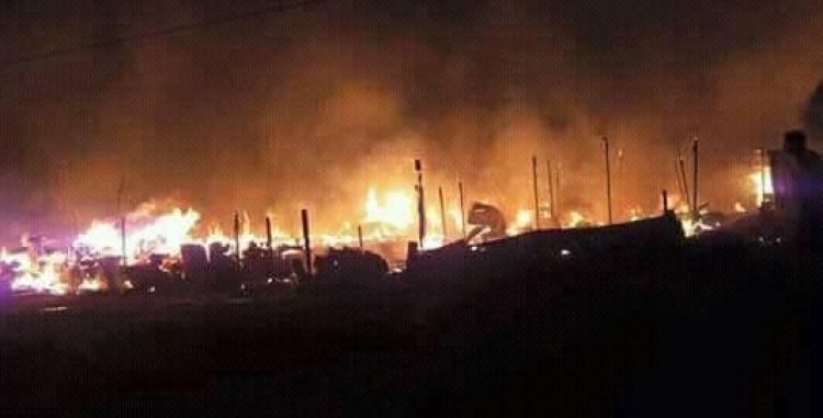 نشطاء: “حزب الله” مسؤول عن حرائق المخيمات السورية في لبنان