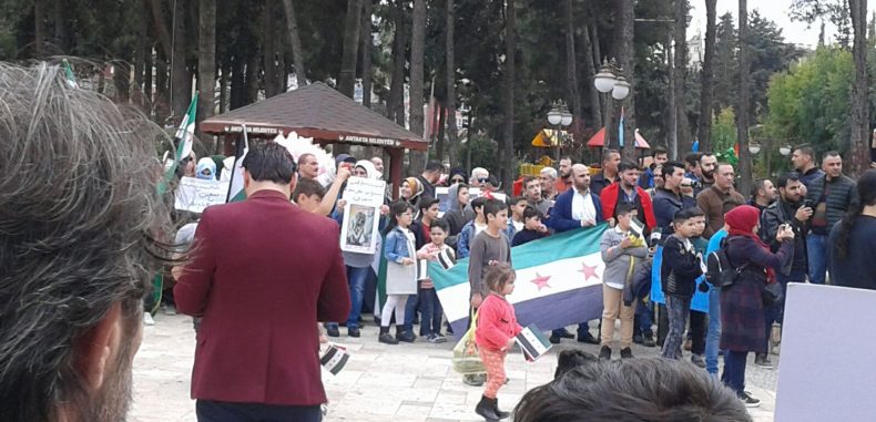 وقفة تضامنية مع الغوطة الشرقية في أنطاكيا – براءة بركات