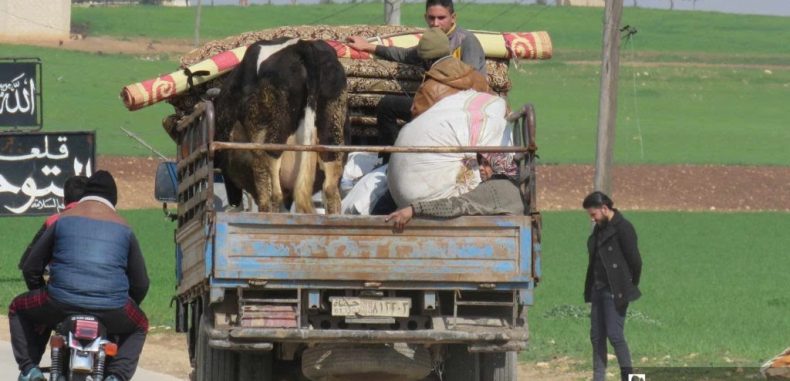 منسقو الاستجابة: 7526 عائلة نزحت من (المنطقة منزوعة السلاح) منذ بداية شباط