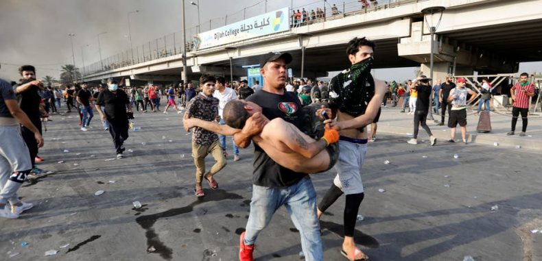 ارتفاع قتلى احتجاجات العراق لـ7 .. وهتافات ضد إيران