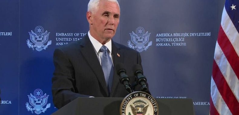 بنس: واشنطن وأنقرة اتفقتا على وقف إطلاق النار في سوريا