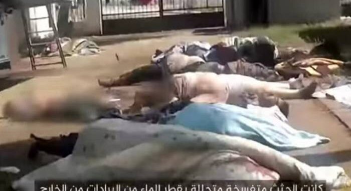 صور لم تعرض من قبل.. وقائع دفن 1150 جثة في حمص وشهادات عن  عبث جنود الأسد بعورات النساء