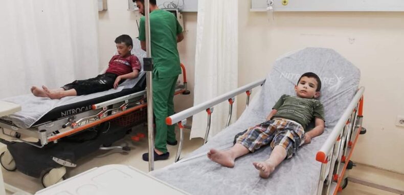 إصابة مدنيين عدة ودمار في المنازل إثر هجوم جوي روسي على مدينة الباب بريف حلب،